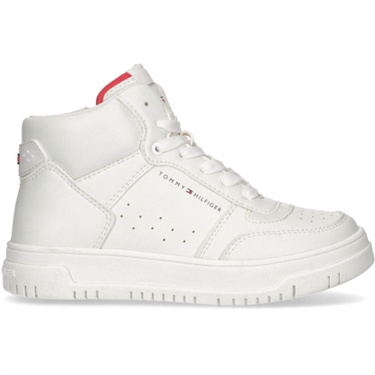 Tommy Hilfiger High Topp Lace-Up Sneaker Off White 3