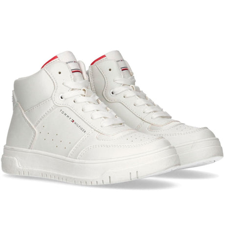 Tommy Hilfiger High Topp Lace-Up Sneaker Off White