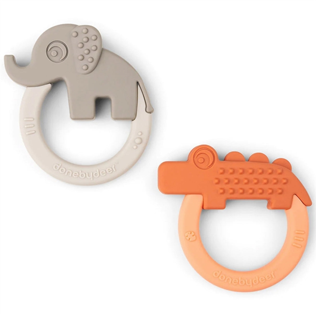 Done by Deer Bitringar 2-pack Deer Friends Papaya/Sand