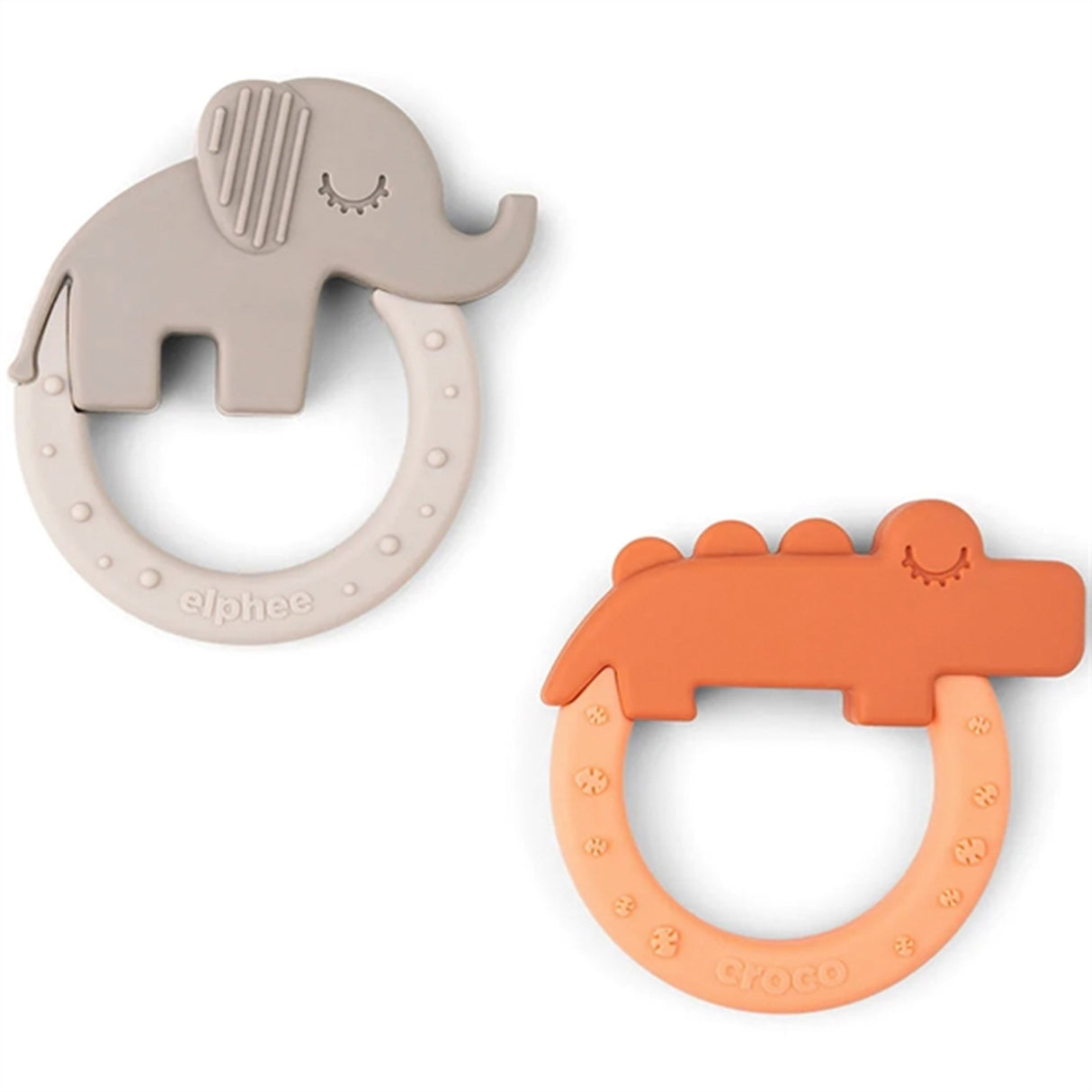 Done by Deer Bitringar 2-pack Deer Friends Papaya/Sand