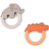 Done by Deer Bitringar 2-pack Deer Friends Papaya/Sand