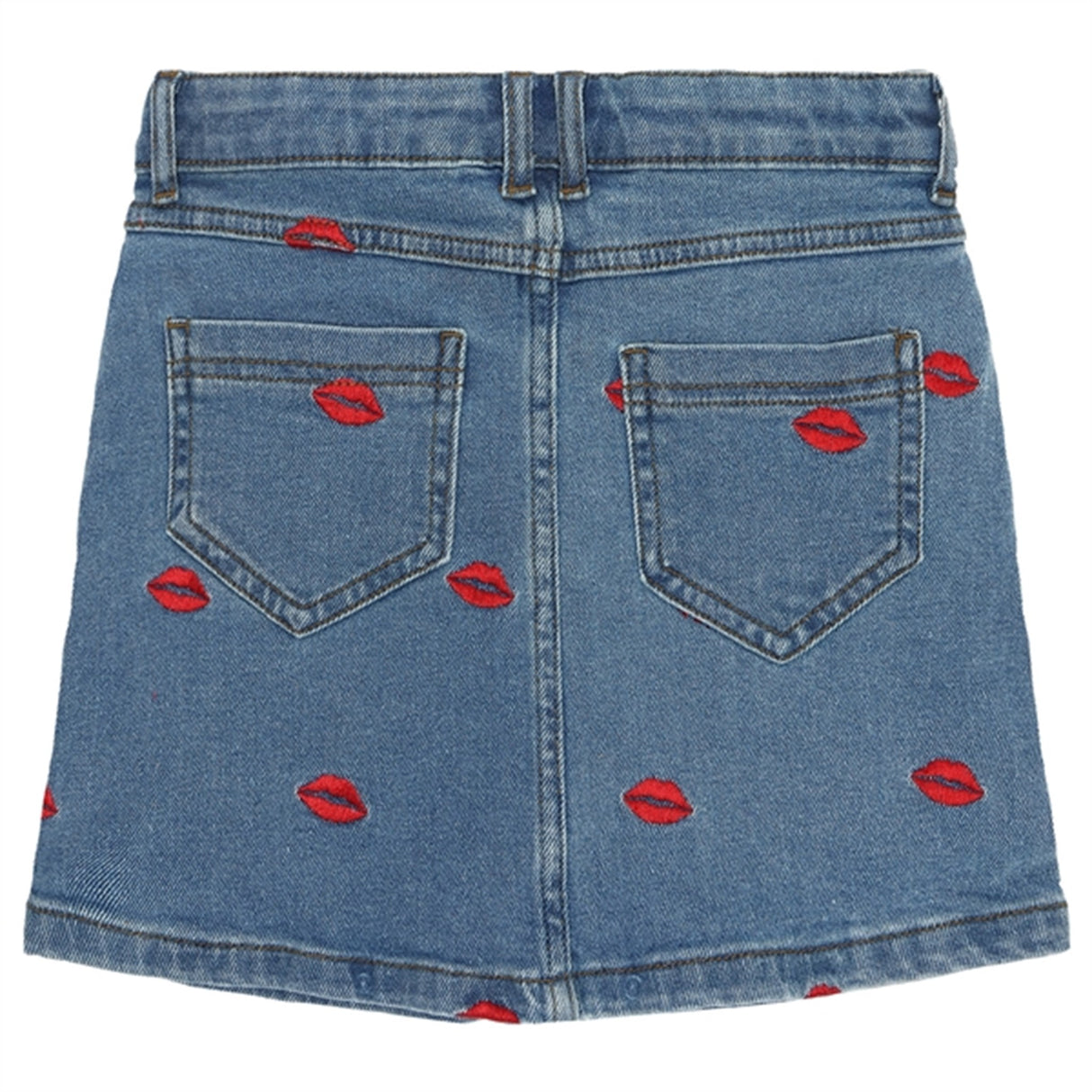 The New Medium blue Lips Denim Kjol 5