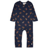 THE NEW Siblings Navy Blazer Ginger Aop Holiday Onesies