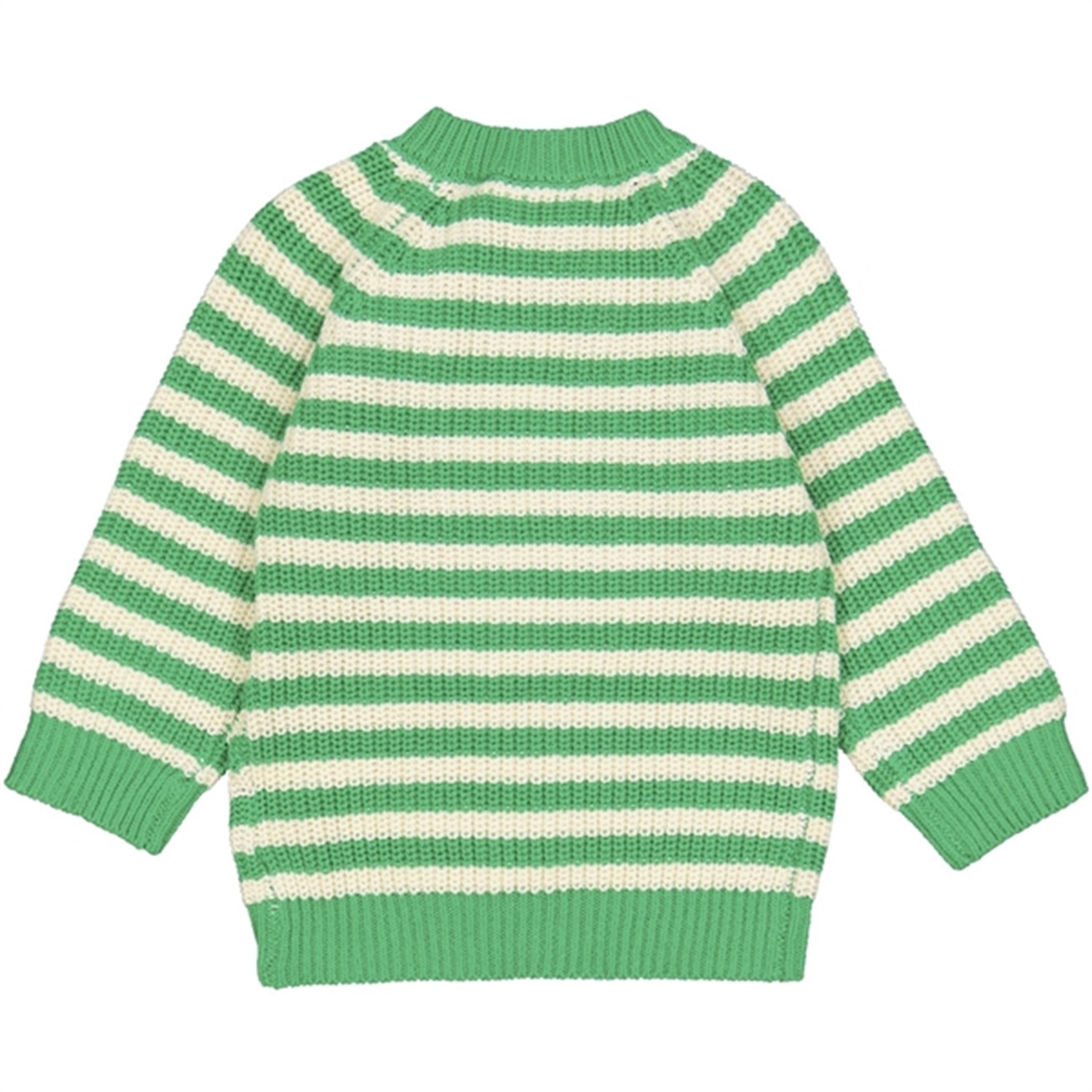 THE NEW Siblings Bright Green Ilfred Stickat Sweater 5