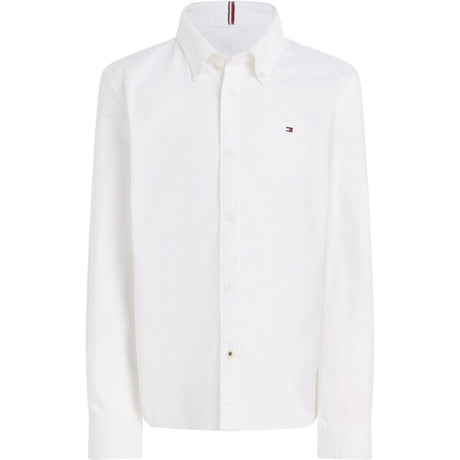 Tommy Hilfiger Boy Stretch Oxford Skjorte White