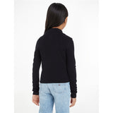 Tommy Hilfiger Stripe Mock Tröja Black / Desert Sky Stripe