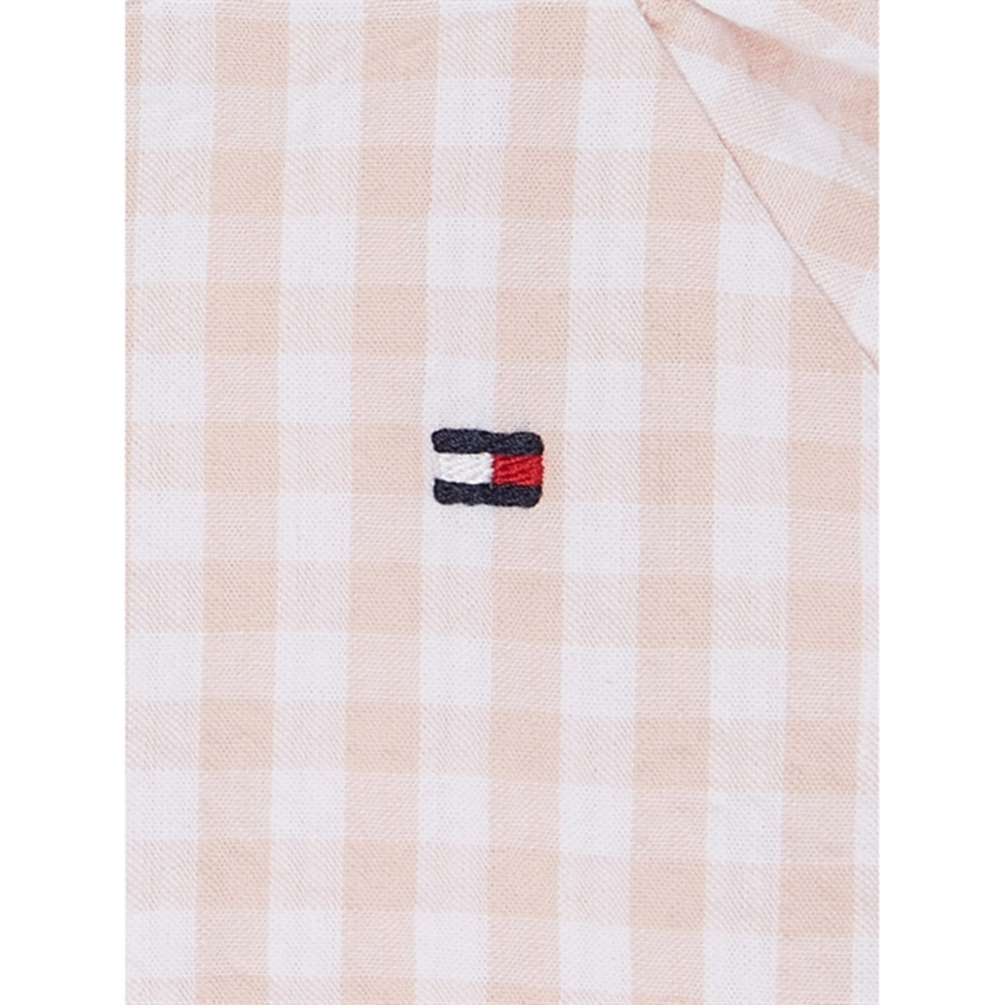 Tommy Hilfiger Bebis Ruffle Gingham Jumpsuits White / Pink Check 2