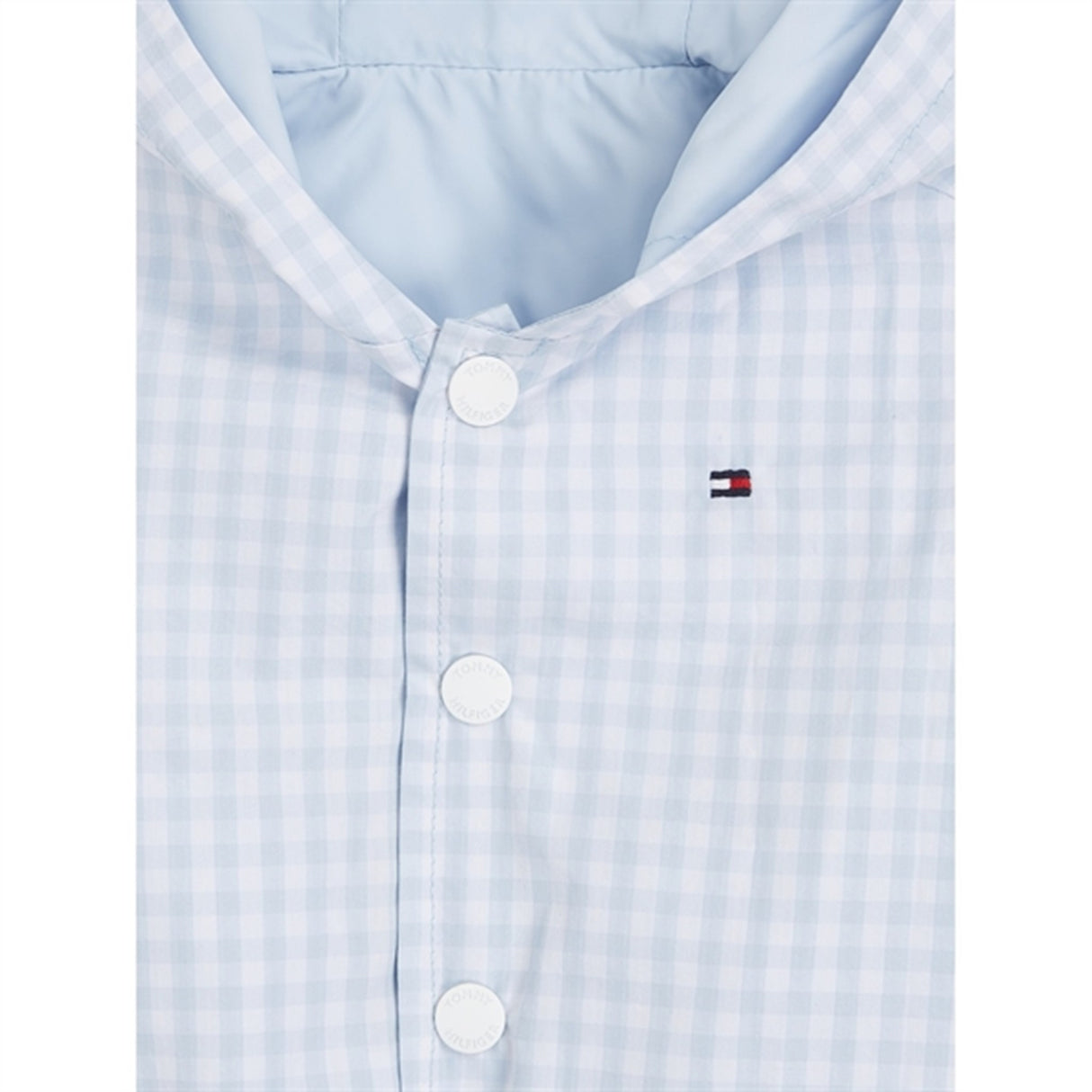 Tommy Hilfiger Bebis Reversible Gingham Jacka White / Blue Check 2