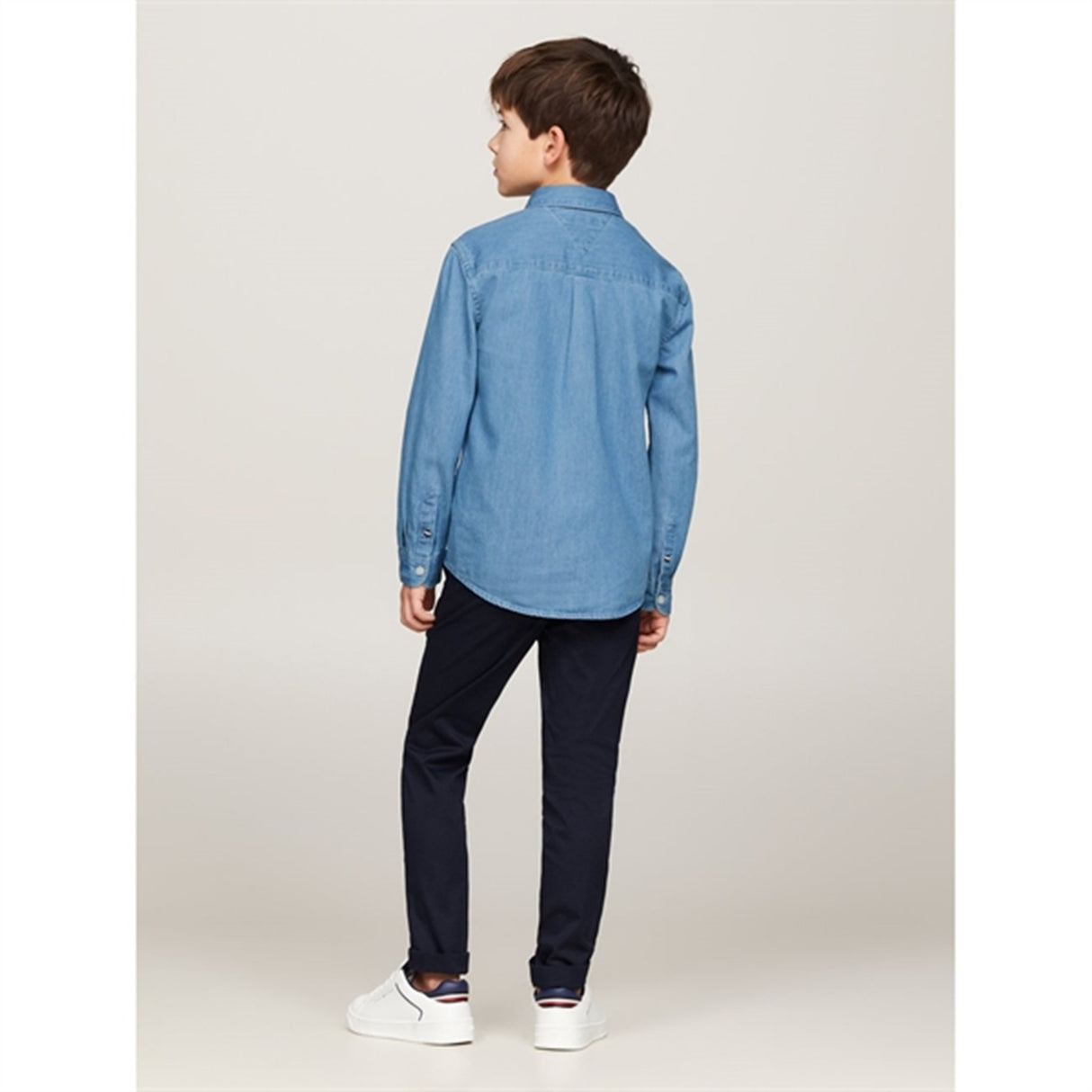 Tommy Hilfiger Denim Chambray Skjorta Denim Light Wash 2