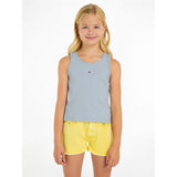 Tommy Hilfiger Essential Rib Lace Tank Topp Breezy Blue