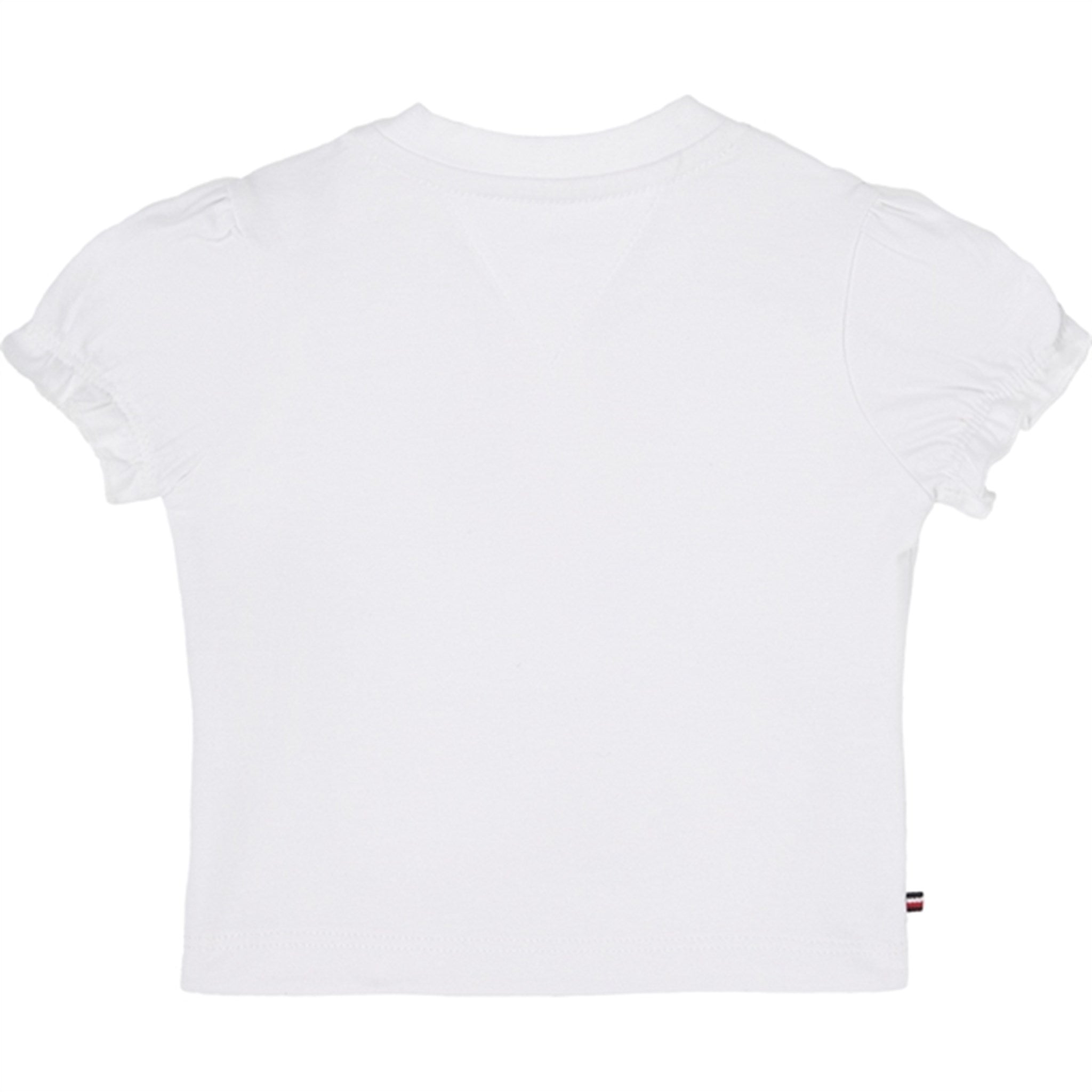 Tommy Hilfiger Bebis Ruffle Gingham Flag T-Shirt White 3