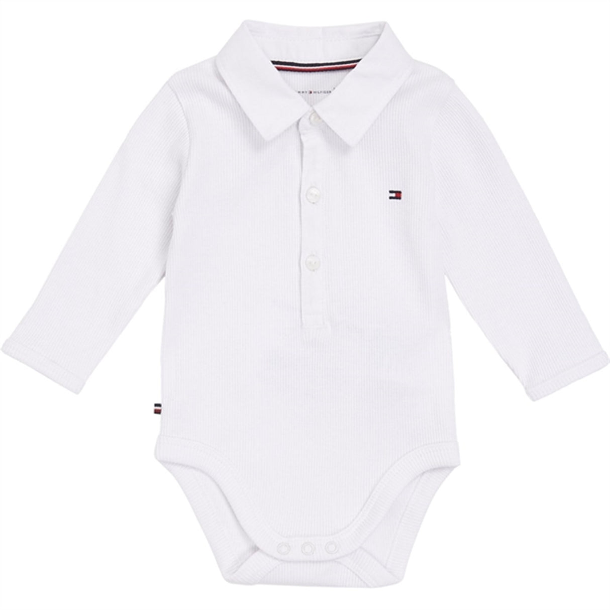 Tommy Hilfiger Bebis Rib Collar Body White