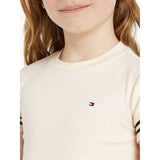 Tommy Hilfiger Ruffle Rib Stickat Topp Calico 4