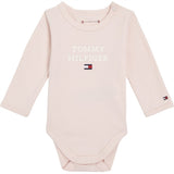 Tommy Hilfiger Bebis Th Logo Langærmet Body Whimsy Pink