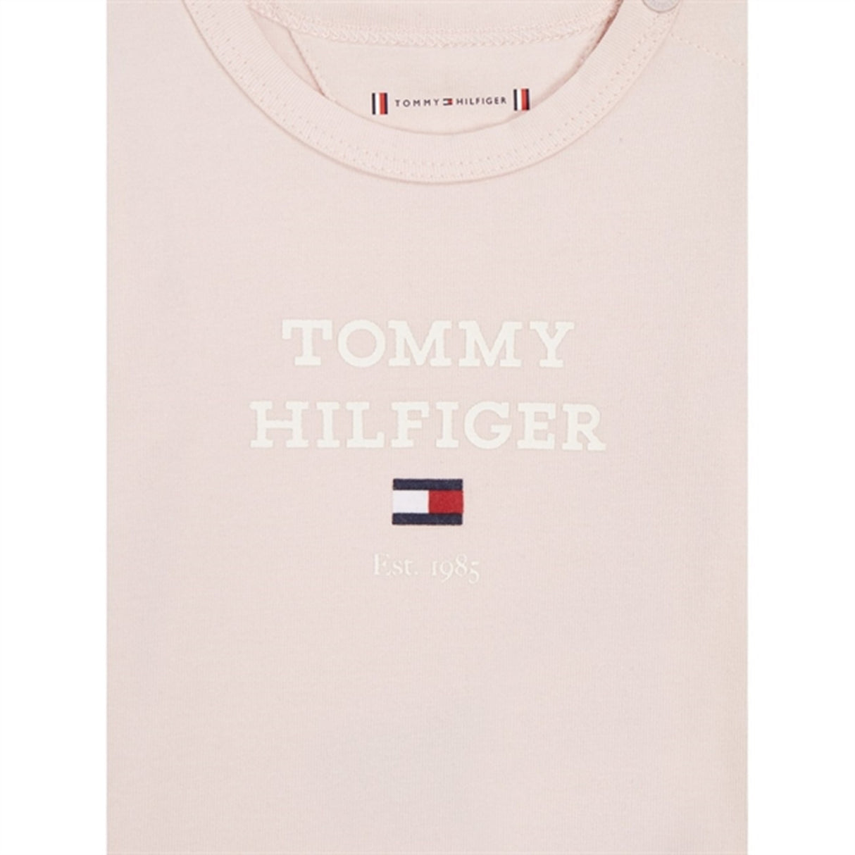 Tommy Hilfiger Bebis Th Logo Langærmet Body Whimsy Pink 3