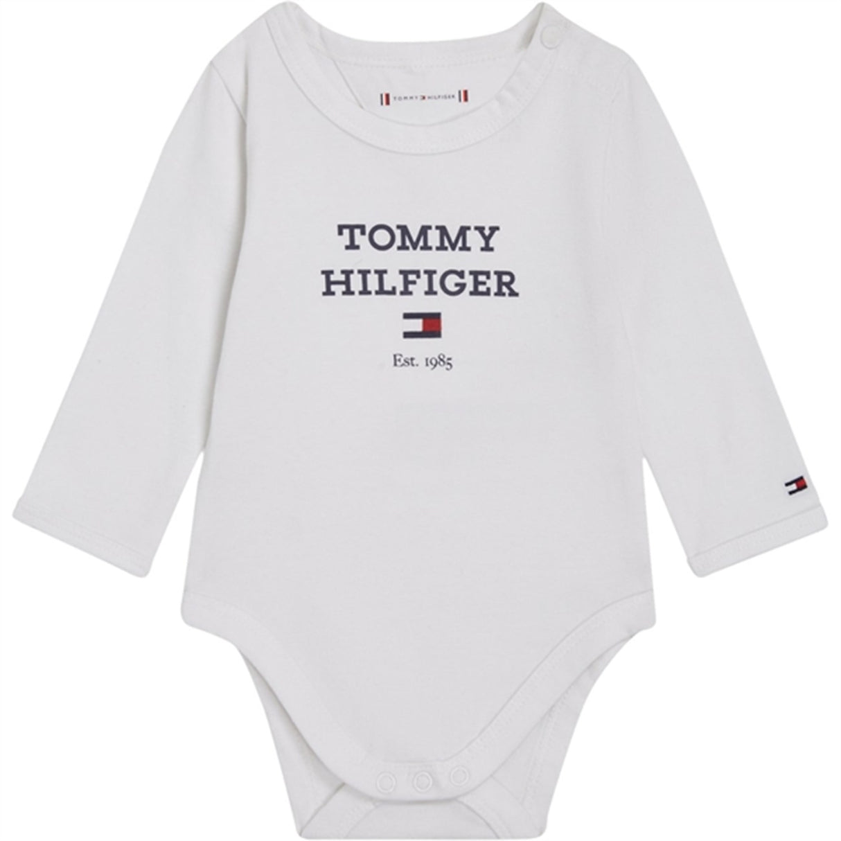 Tommy Hilfiger Bebis Th Logo Langærmet Body White