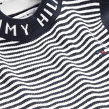 Tommy Hilfiger Branded Rib Slvss Pullover Desert Sky / Ancient White Stripe 2