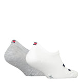 Tommy Hilfiger 2-Pack Footies Flag white/grey