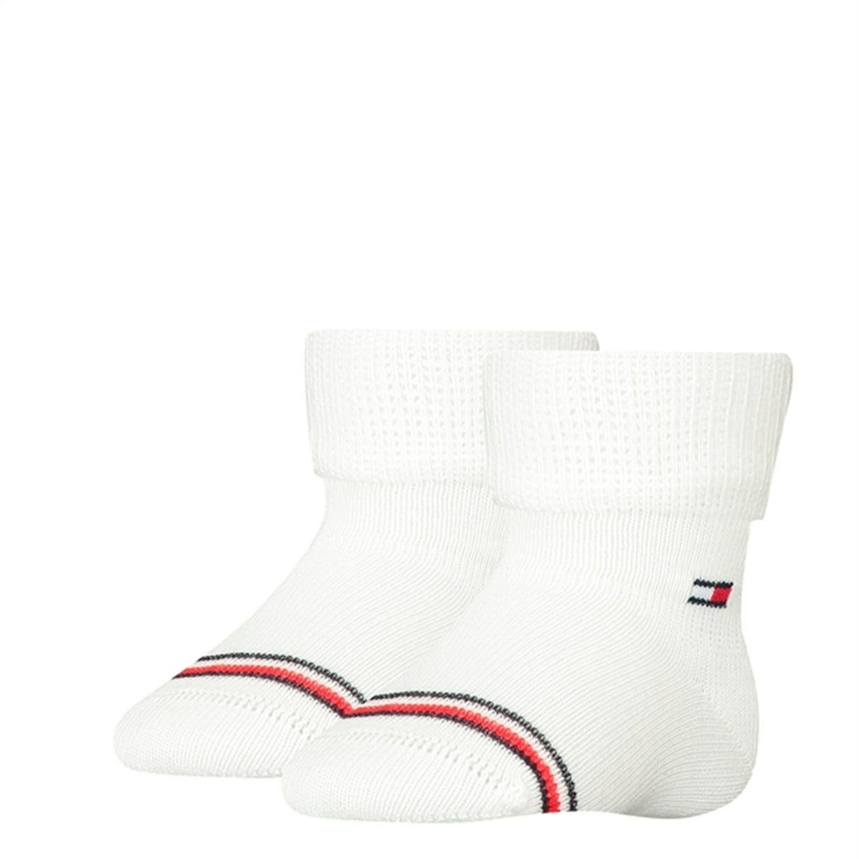 Tommy Hilfiger Baby 2-Pack Strumpor White