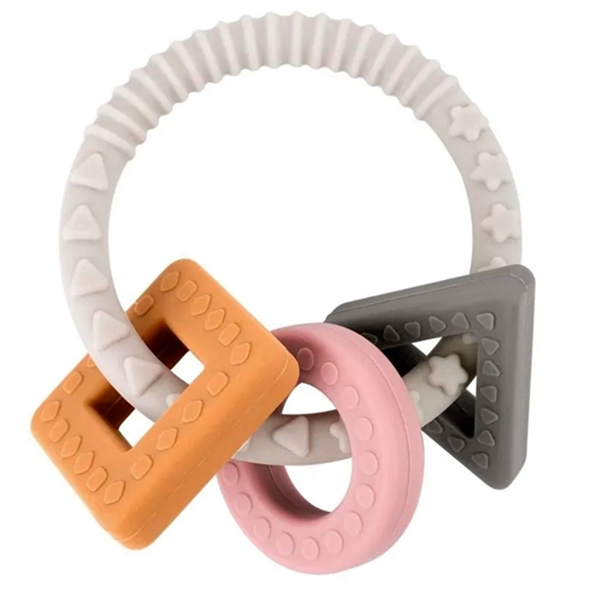 Haakaa Bitring Grey/Rosa/Light Brown