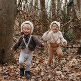 Silly Silas Teddy Warmy Footed Tights Grey