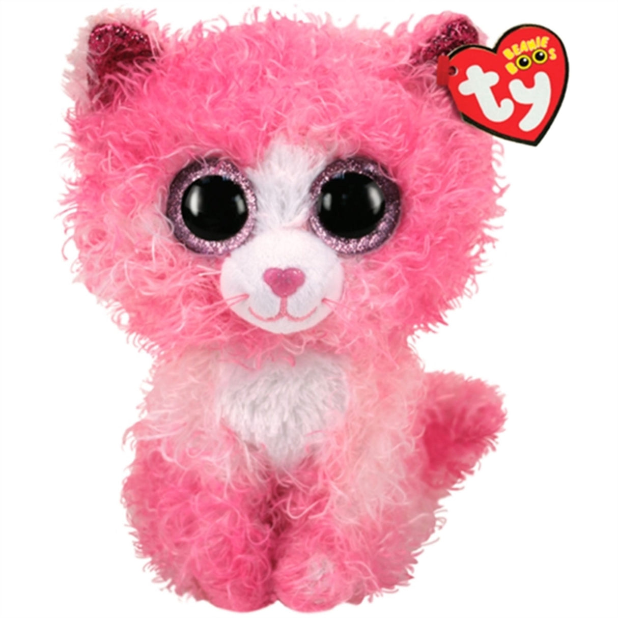 TY Beanie Boos Reagan - Cat m. Pink Lockar Med