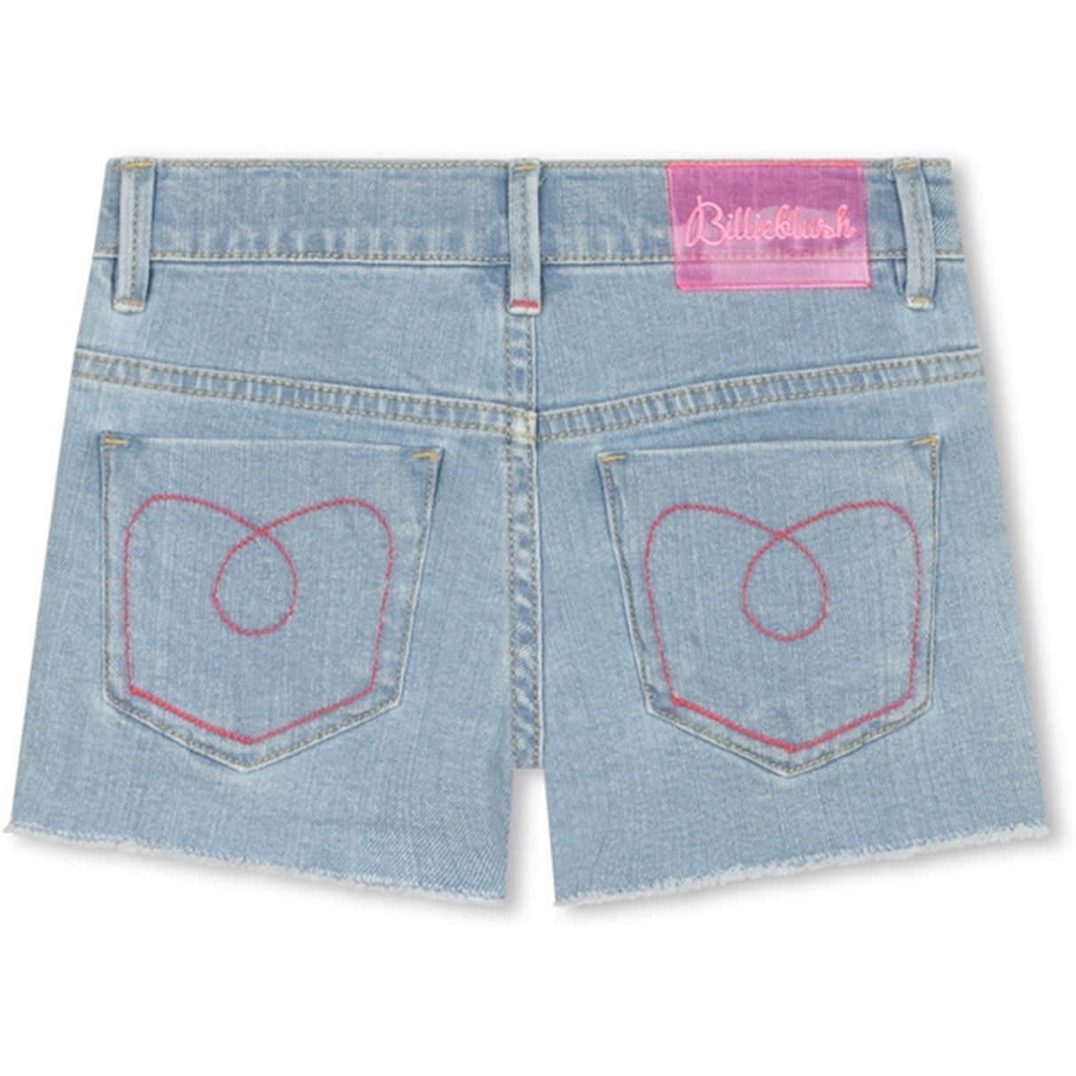 Billieblush Double Stone + Bleach Denim Shorts