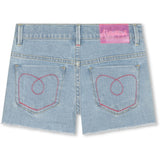 Billieblush Double Stone + Bleach Denim Shorts