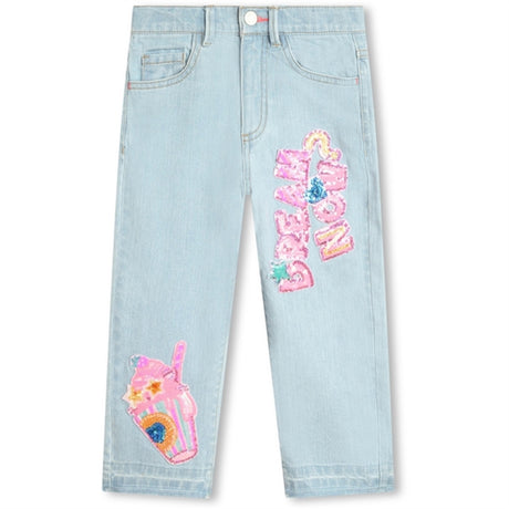 Billieblush Double Stone + Bleach Denim Jeans