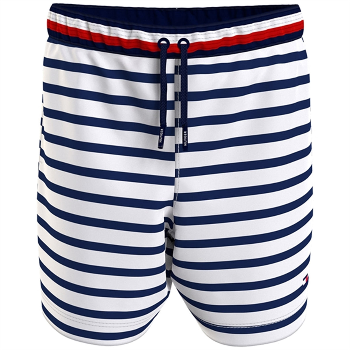 Tommy Hilfiger Medium Drawstring Print Badeshorts Breton Stripe Navy