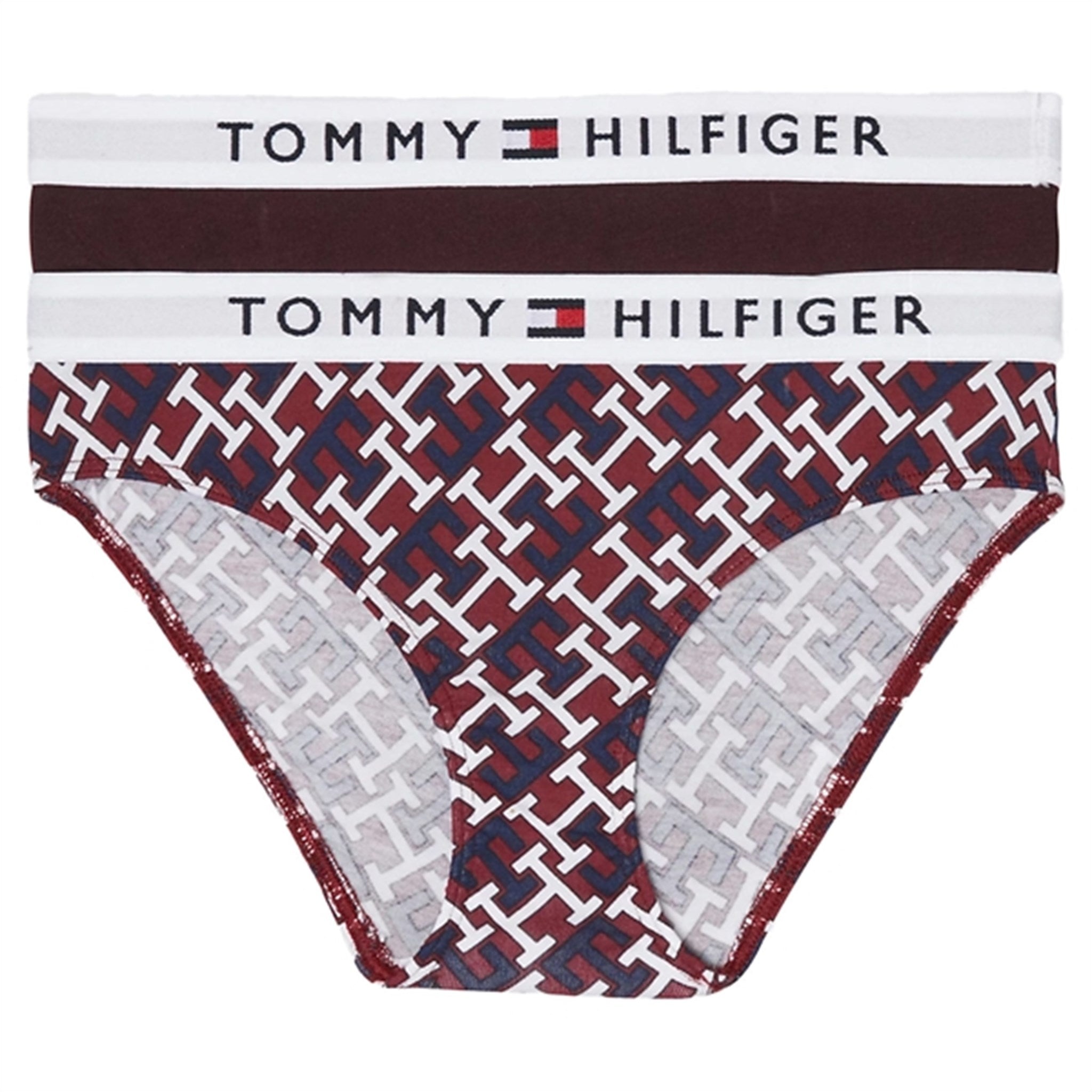 Tommy Hilfiger Trosor 2-Pack Monogram / Deep Burgundy