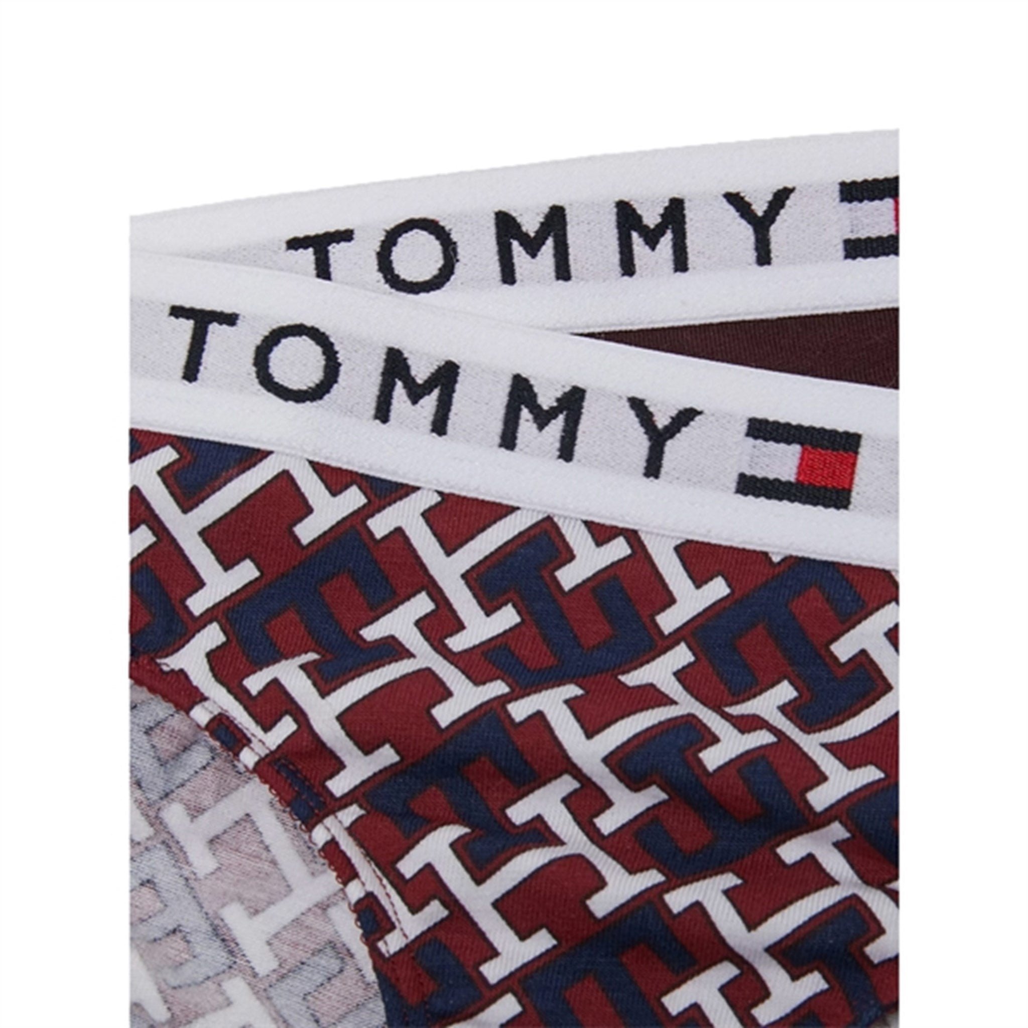Tommy Hilfiger Trosor 2-Pack Monogram / Deep Burgundy 2