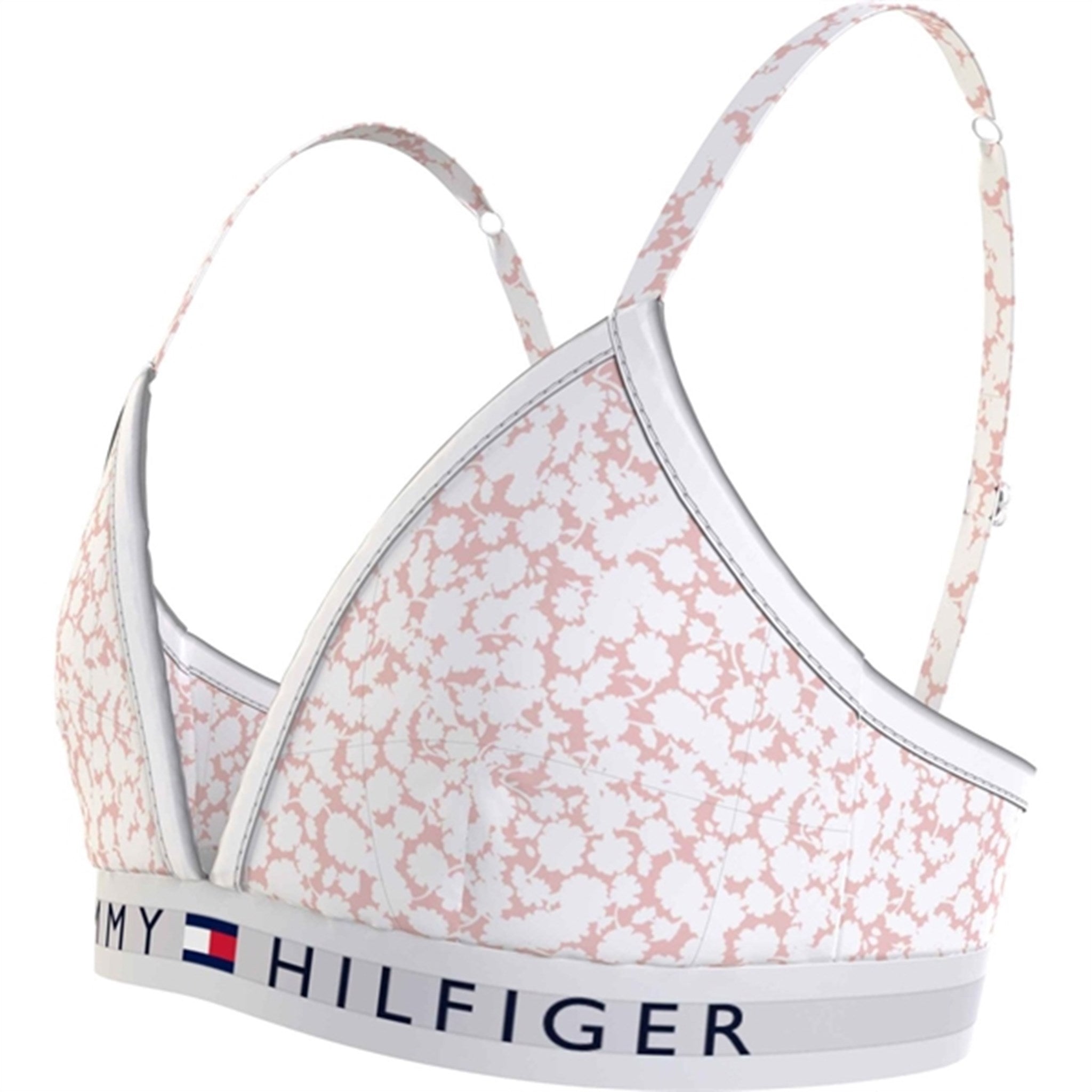 Tommy Hilfiger Vadderad Triangel-BH Printed Floral Whimsy Pink 3