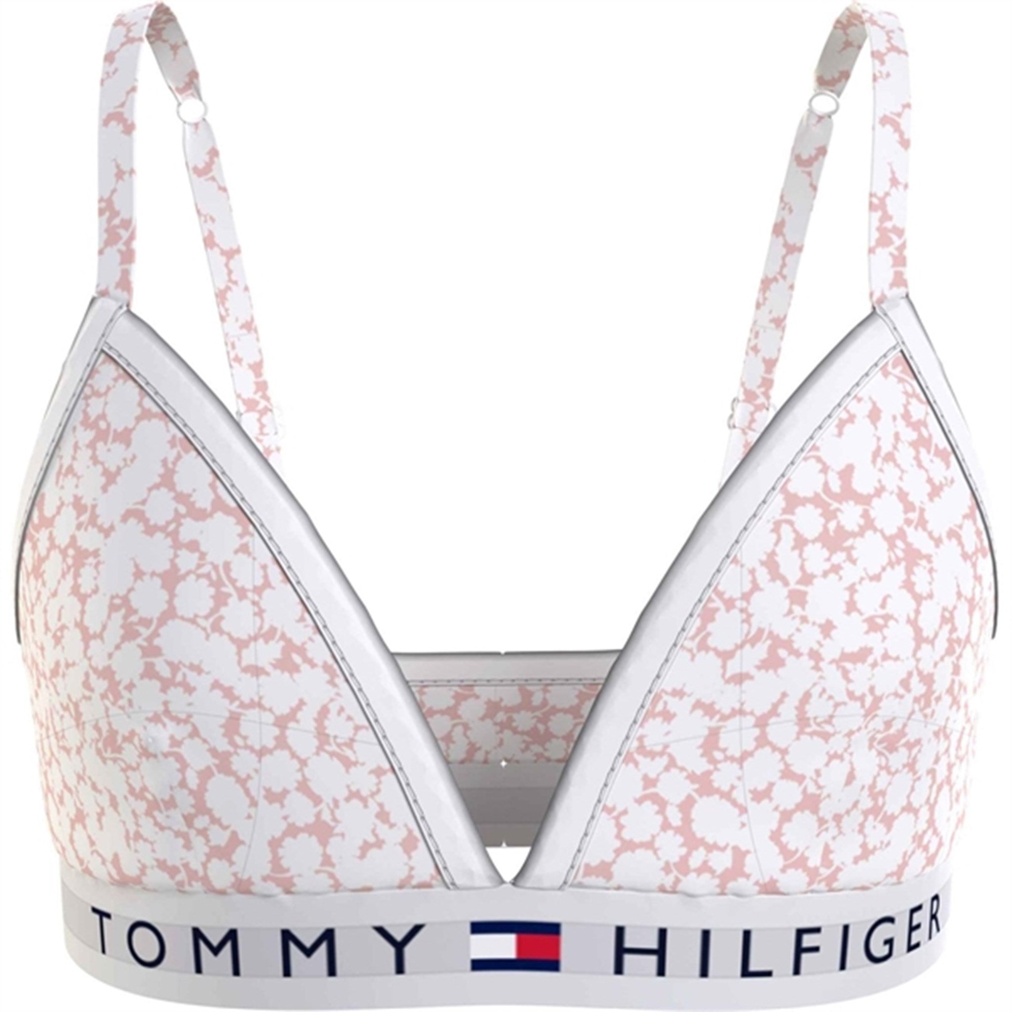 Tommy Hilfiger Vadderad Triangel-BH Printed Floral Whimsy Pink