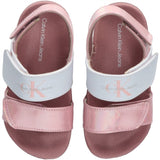 Calvin Klein Kardborreband Sandal Pink/White 4