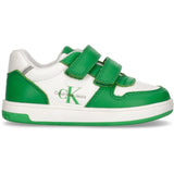 Calvin Klein Low Cut Kardborreband Sneakers Green/White