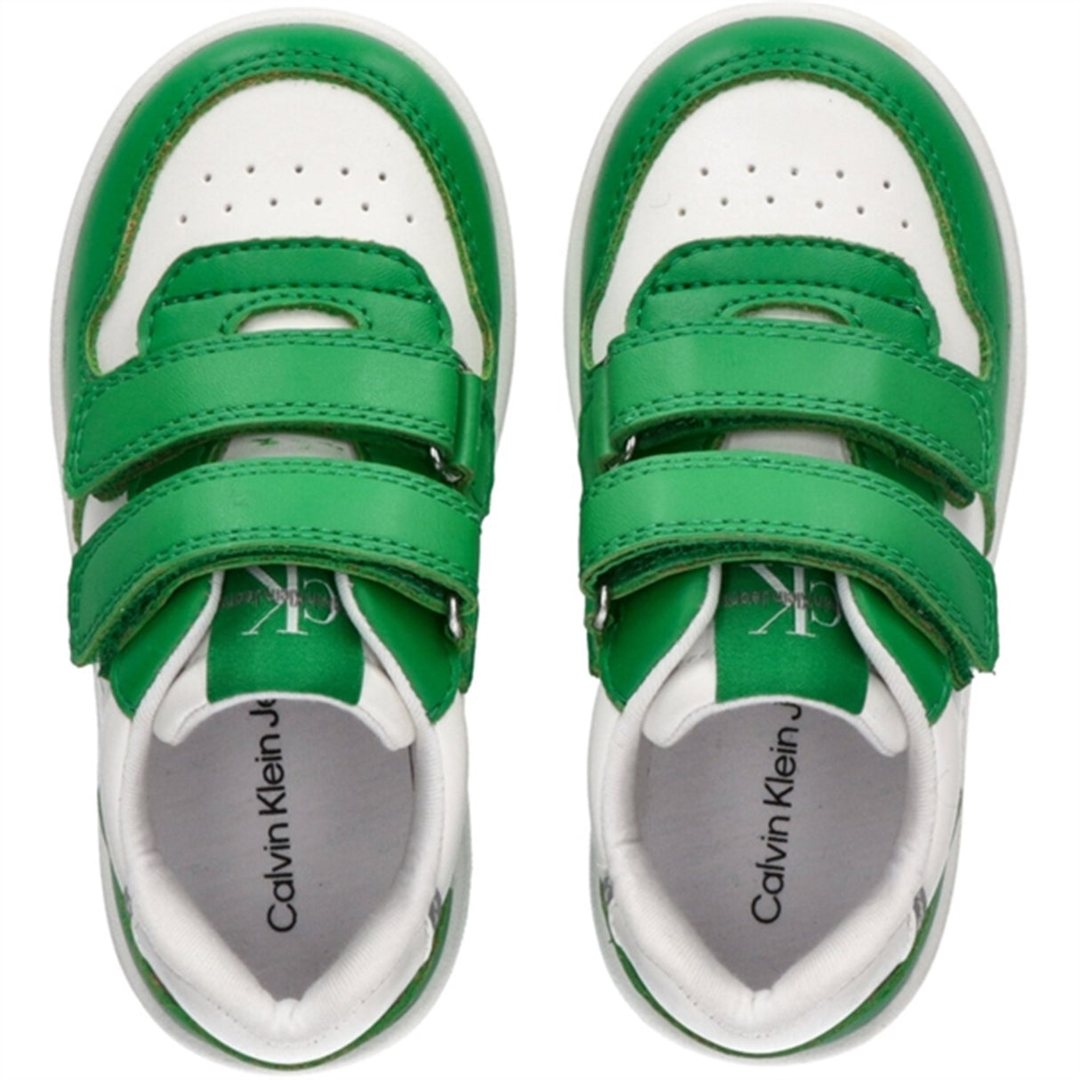 Calvin Klein Low Cut Kardborreband Sneakers Green/White