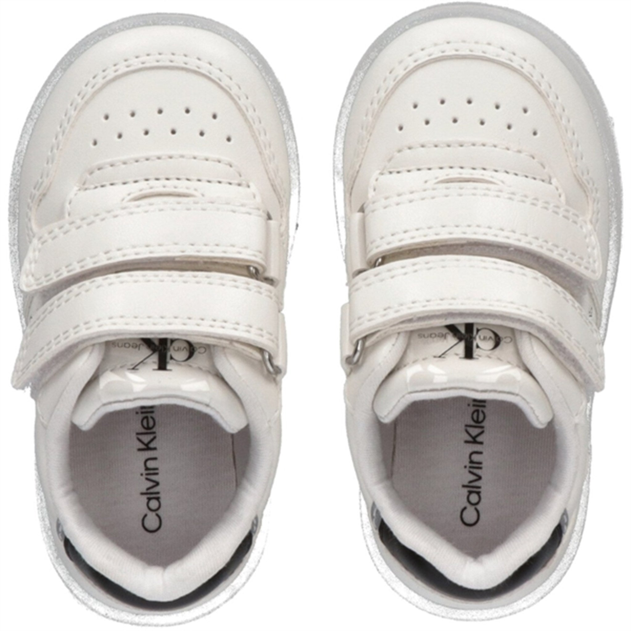 Calvin Klein Low Cut Kardborreband Sneakers White