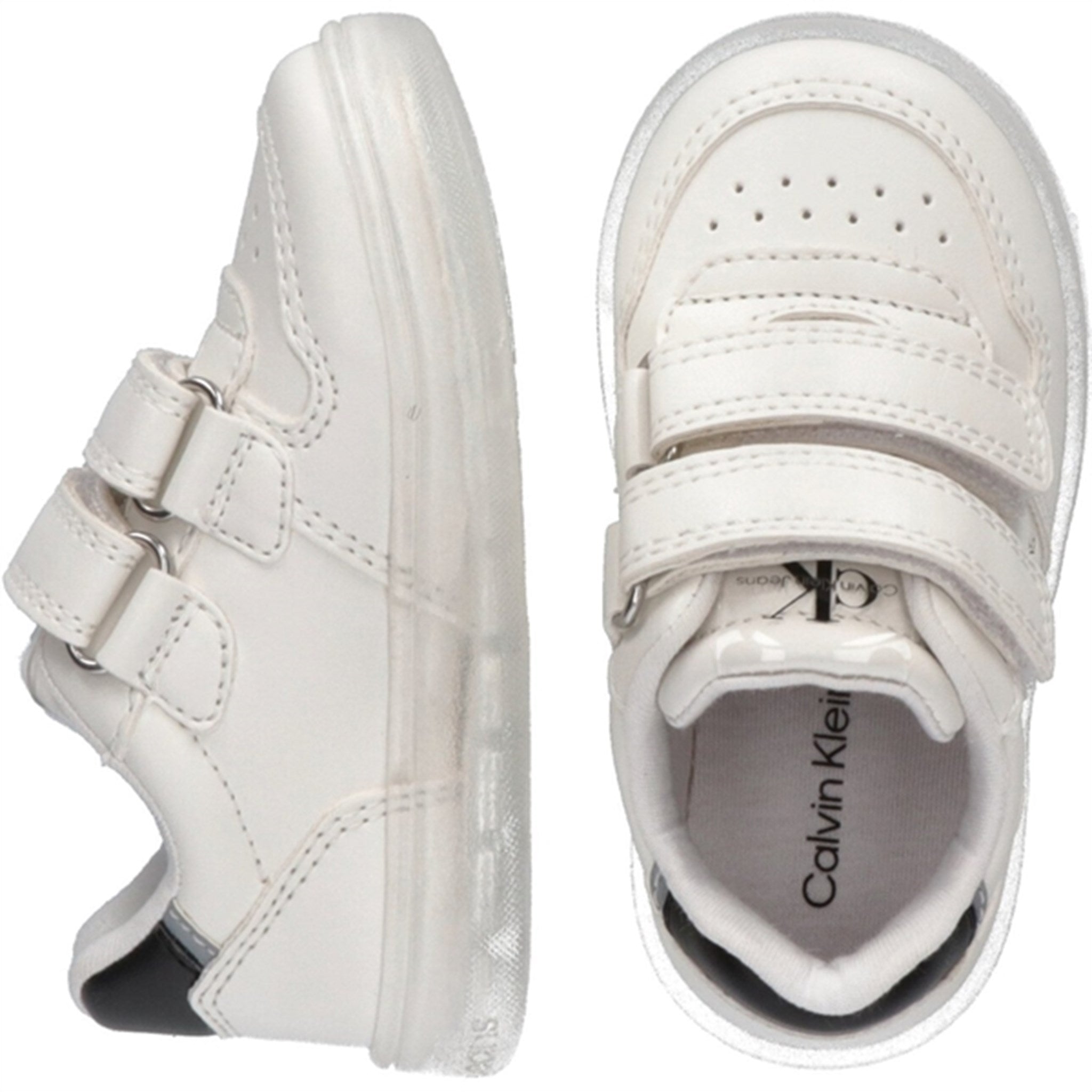 Calvin Klein Low Cut Kardborreband Sneakers White 2