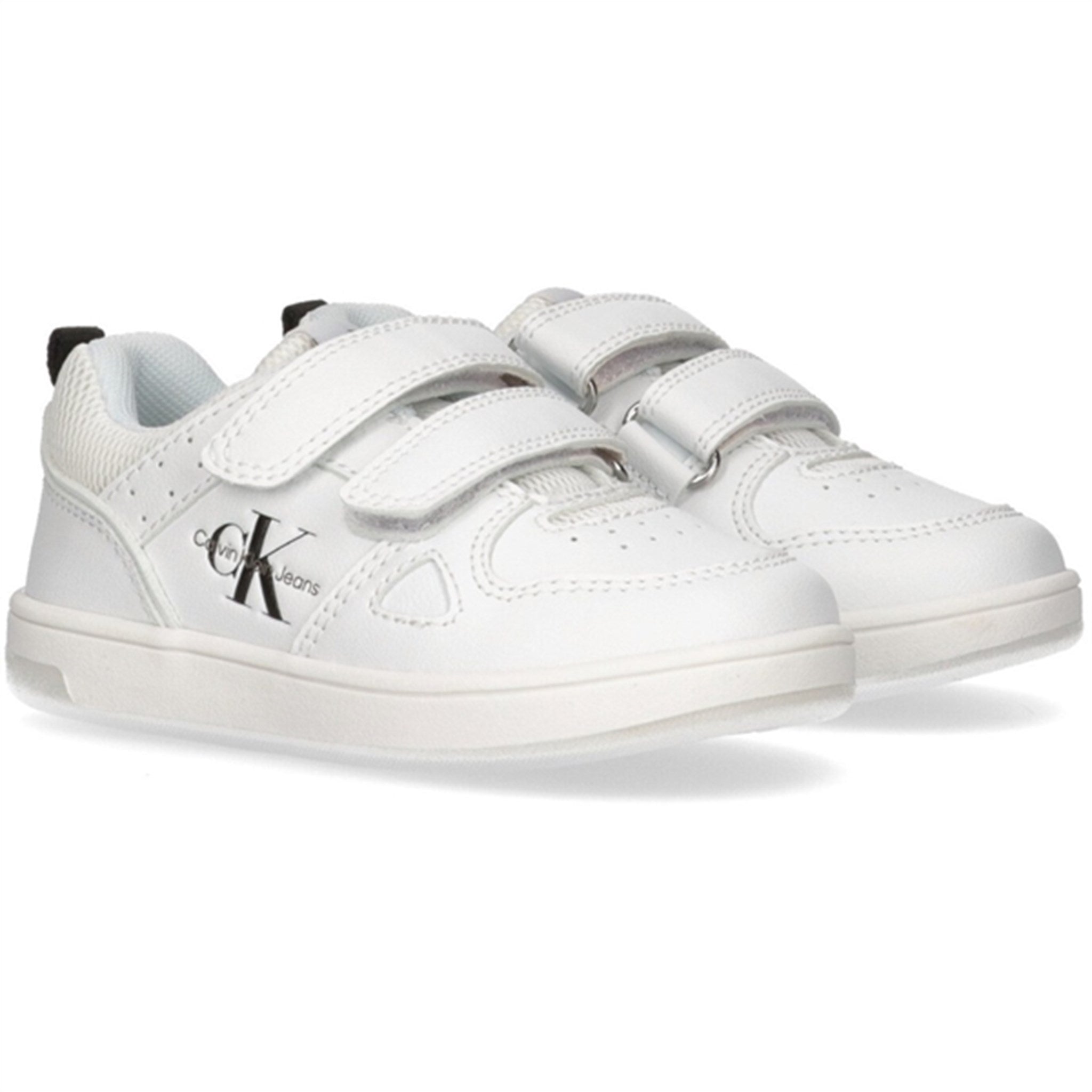 Calvin Klein Low Cut Kardborreband Sneaker White