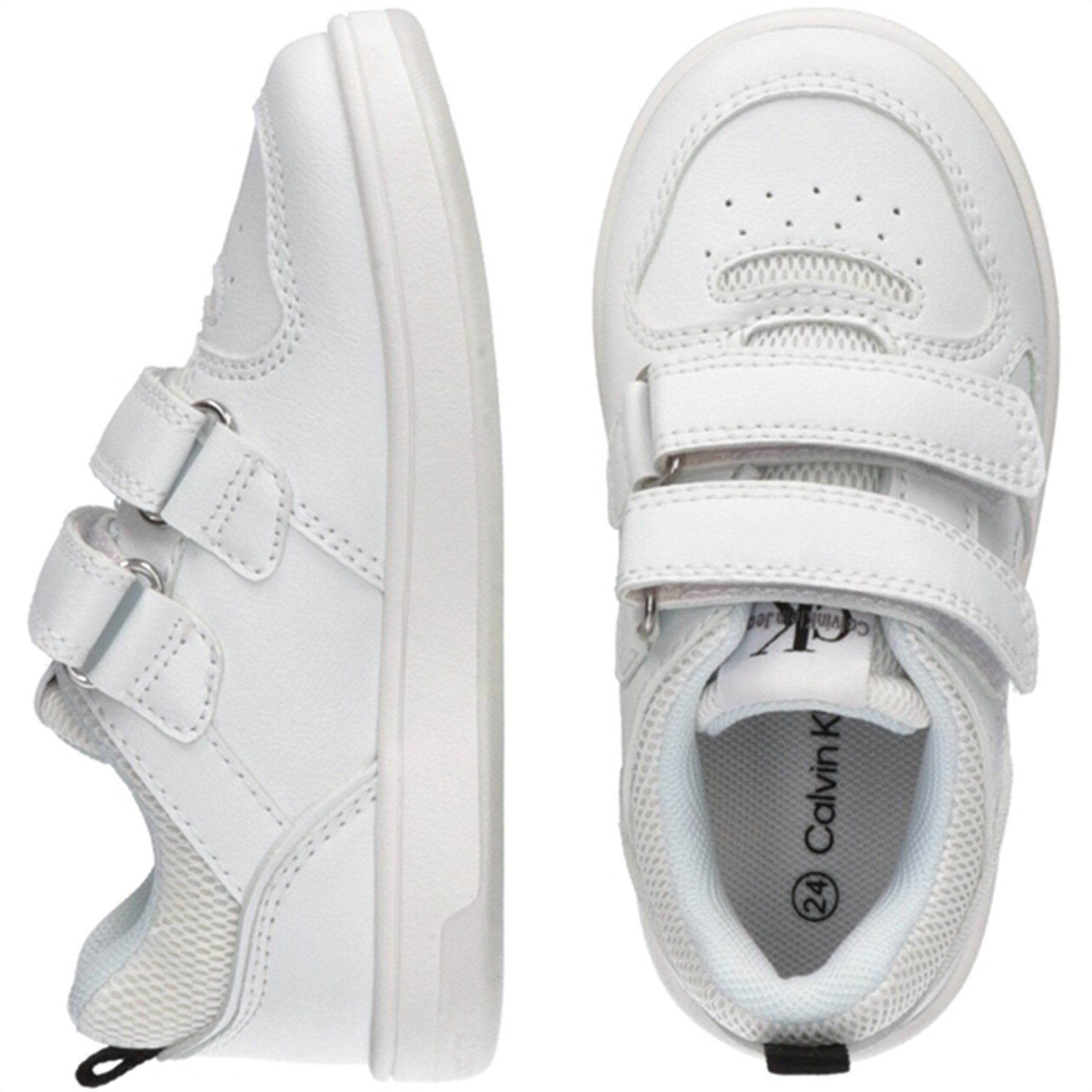 Calvin Klein Low Cut Kardborreband Sneaker White 4