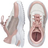 Calvin Klein Low Cut Lace-Up Sneakers Pink/White