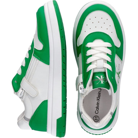 Calvin Klein Low Cut Lace-Up Sneakers Green/White 2