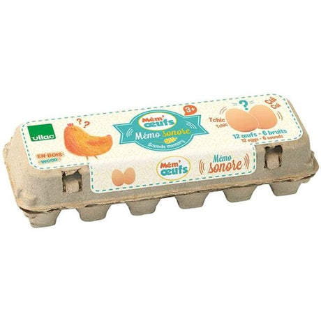 Vilac Memory-spel med 12 ägg och 6 ljud