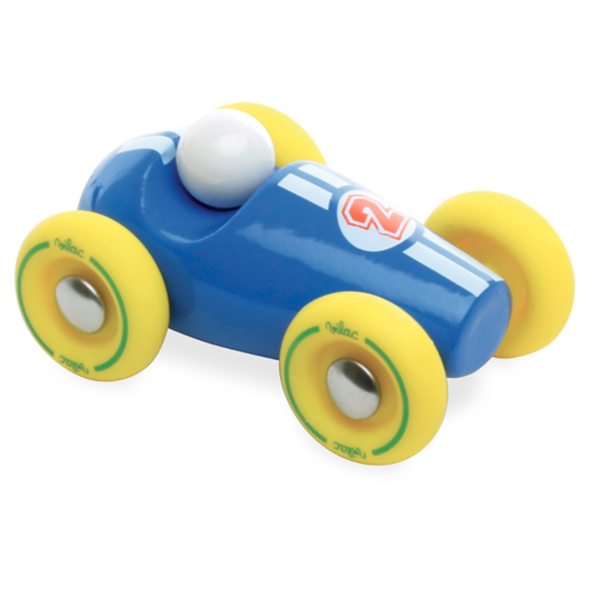 Le Toy Van Mini Racecar Blue/Yellow