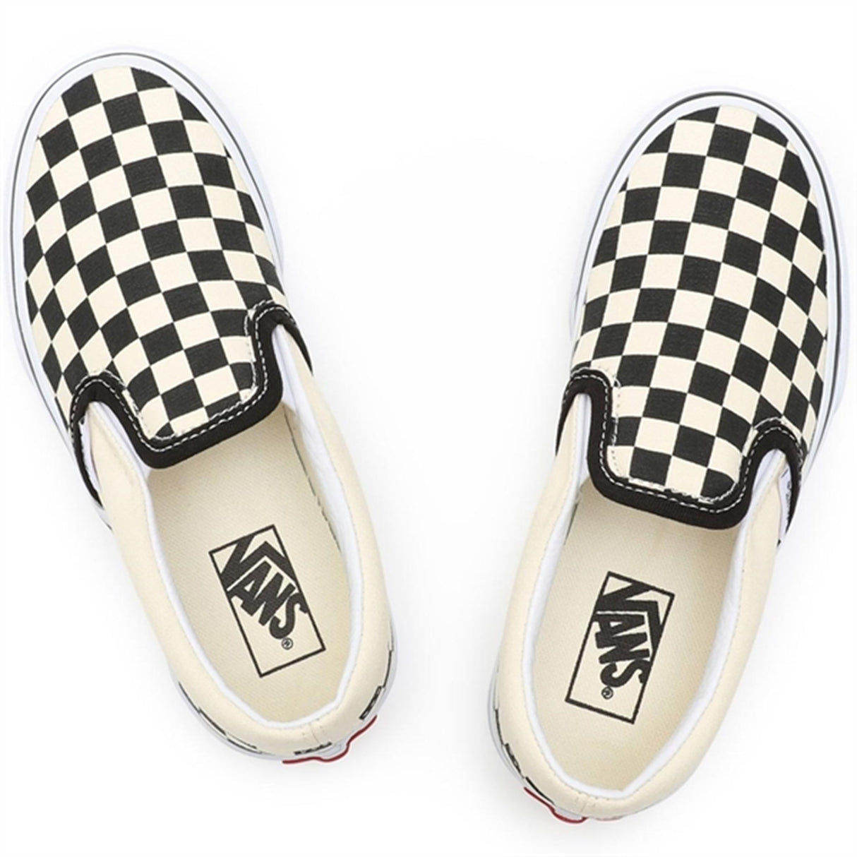 VANS Classic Slip-On Black/White Checkerboard Sko