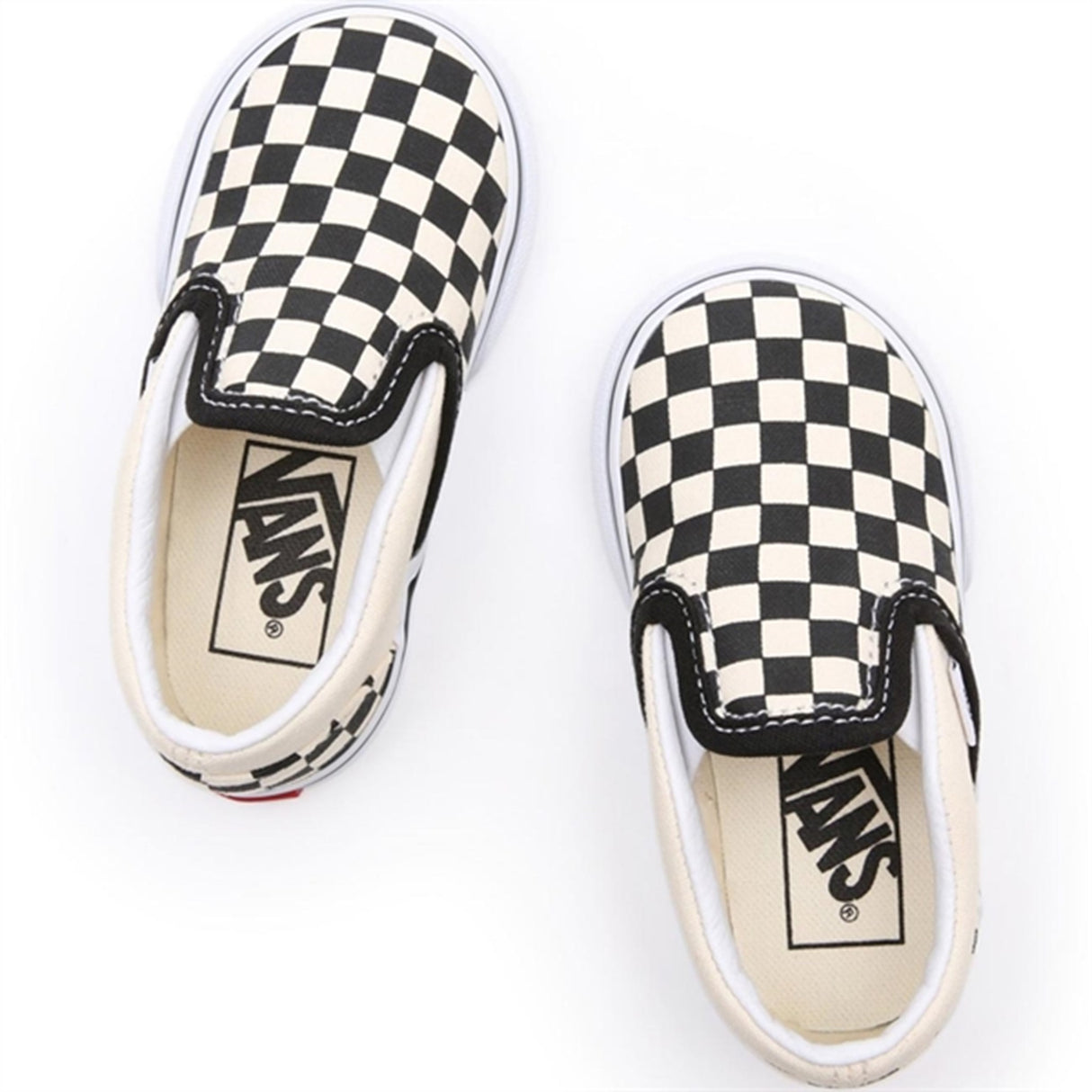 VANS Classic Slip-On Black/White Checkerboard Sko