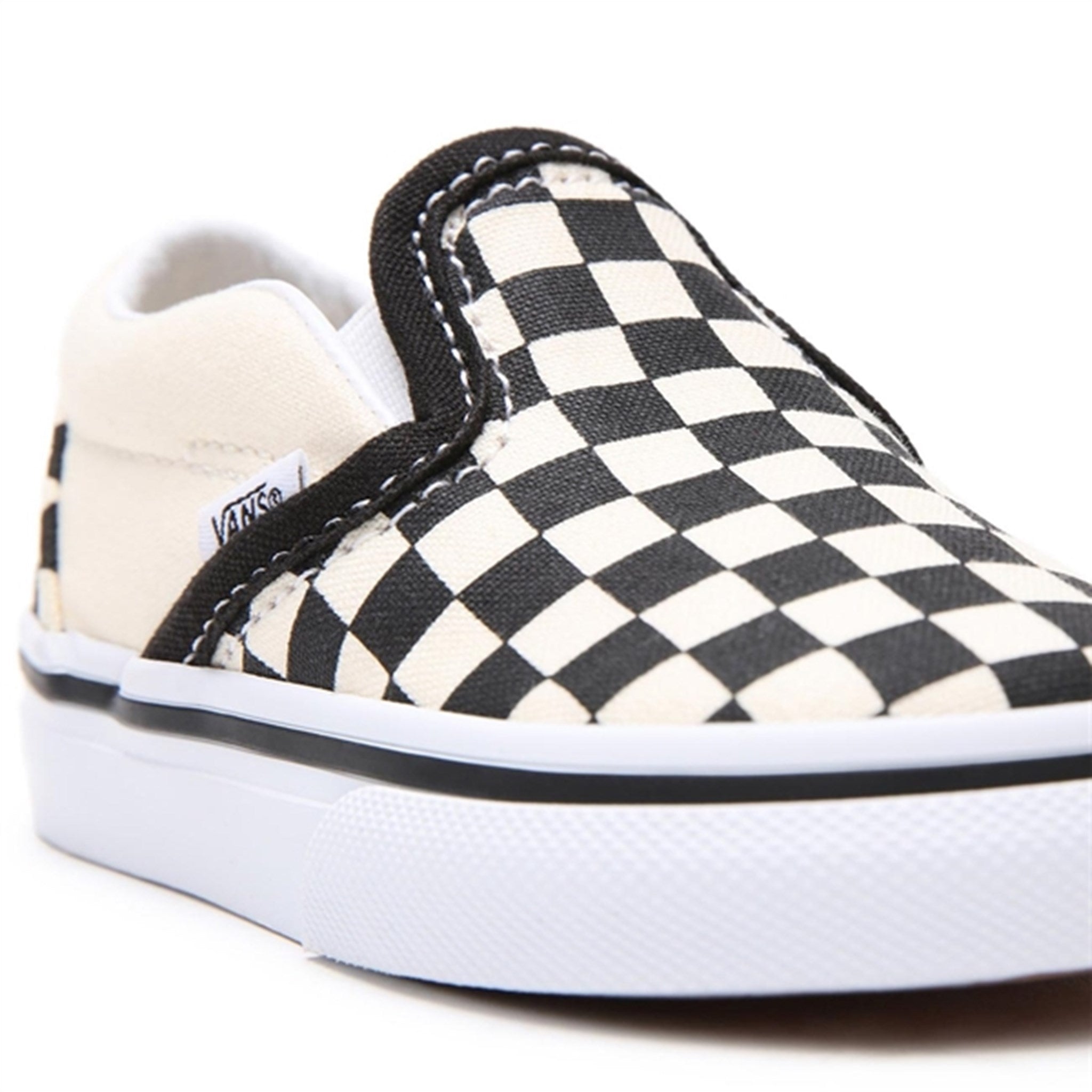 VANS Classic Slip-On Black/White Checkerboard Sko 6