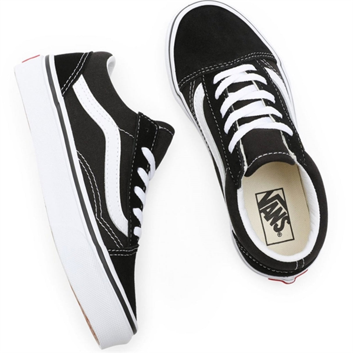 VANS Old Skool Black/True White Sko 2