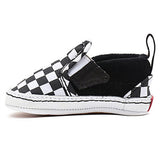 VANS IN Slip-On V Crib Sneakers Checker Black/True White 3